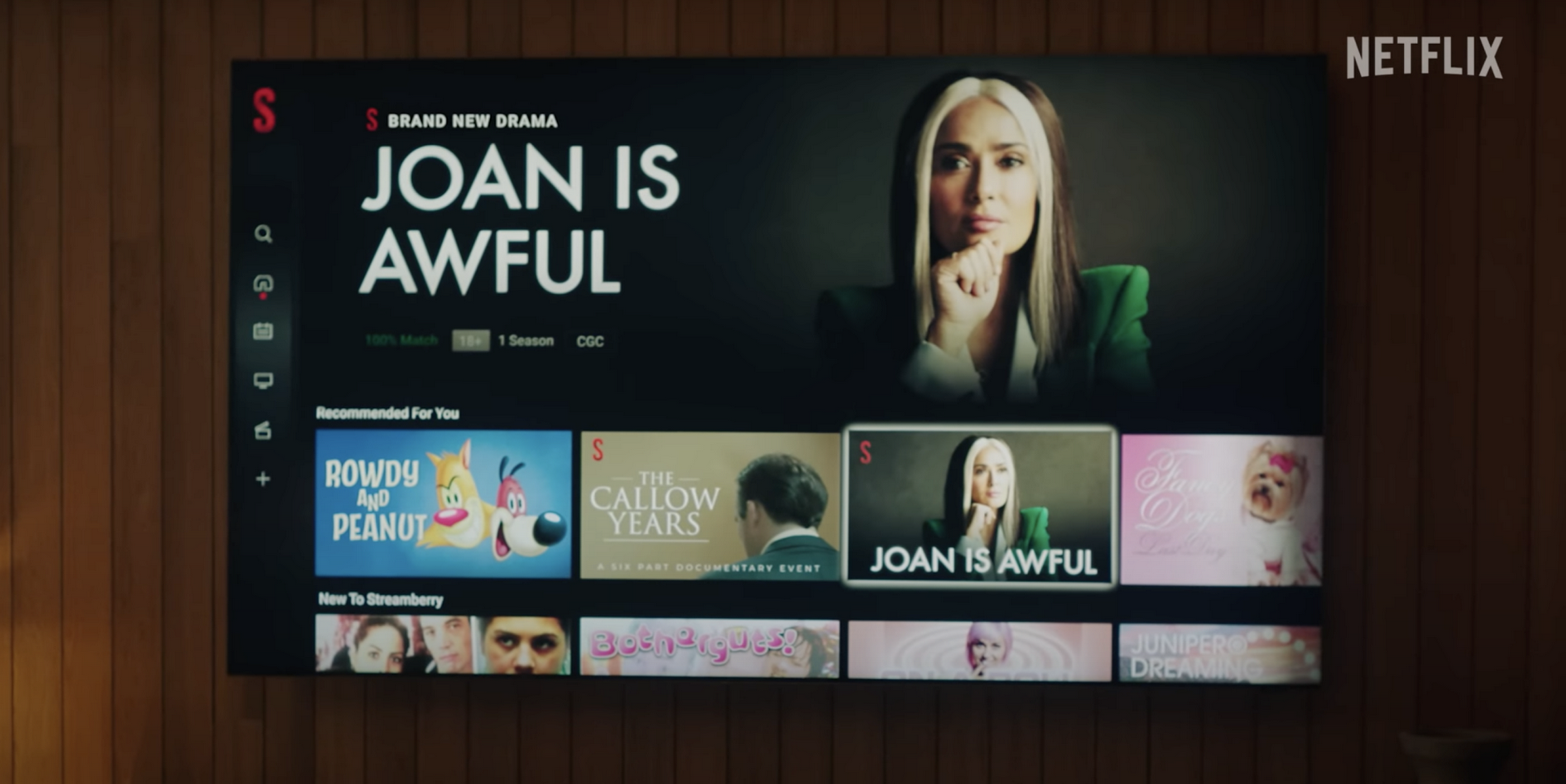 Serija Joan is Awful na Streamberryju, fiktivnom streaming servisu.  📷 Foto: Netflix