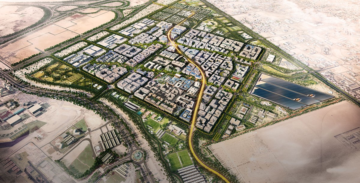 Kritičari kažu da je plan za Masdar od početka bio nerealan te kako ga se provodi više zbog marketinških razloga, kao, uostalom, i mnogo projekata na Bliskom istoku, kojima svjedočimo posljednjih godina. Na slici: master plan koji je još daleko od realizacije u punom obujmu