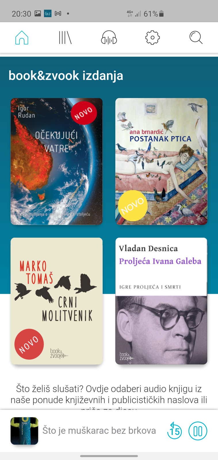 Book&Zvook - prva aplikacija za slušanje knjiga na hrvatskom jeziku - APP  DANA @ Bug.hr