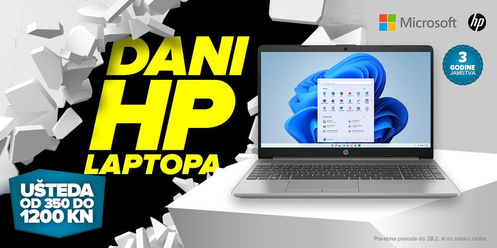 Links do kraja mjeseca nudi popuste na HP laptope - Promo @ Bug.hr