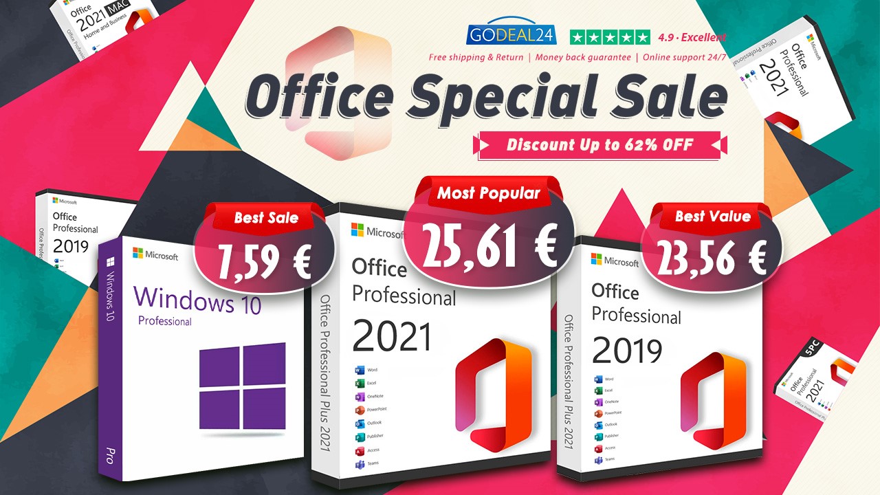 Najbolja Office ponuda - Office 2021 samo 25,61 € i Windows 10 Pro samo  7,59 € - Promo @ Bug.hr