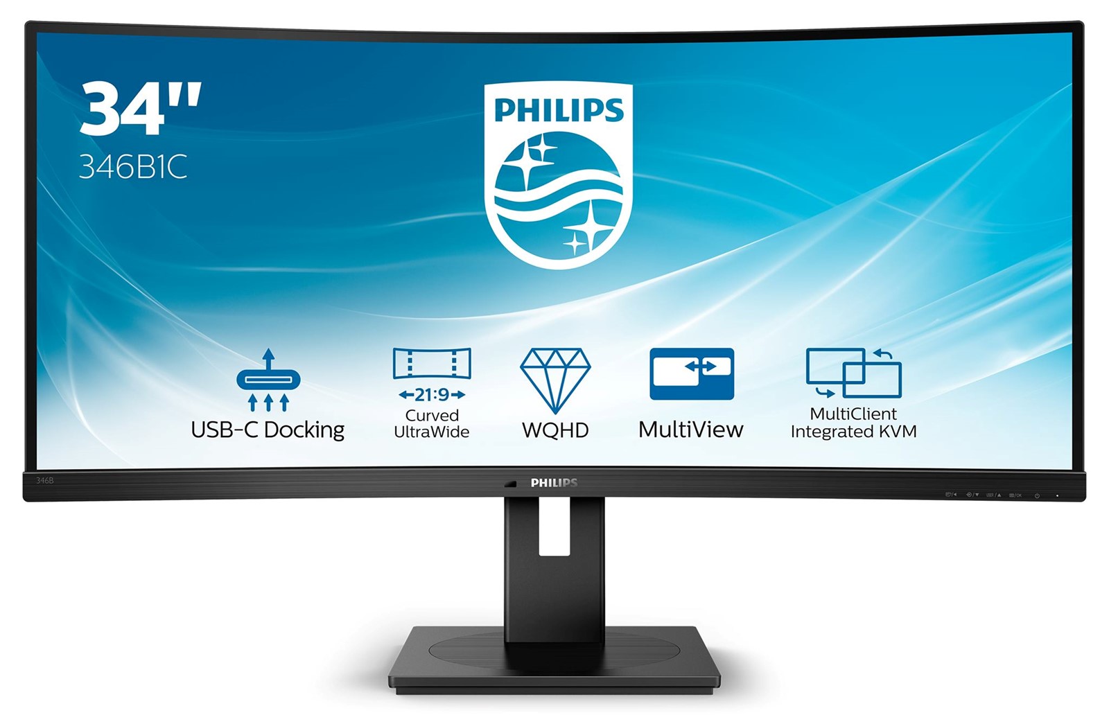 Philips 346B1C - zakrivljeni panel i USB-C dock - Monitori @ Bug.hr
