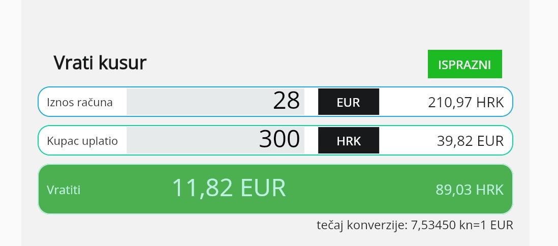 Vrati kusur – aplikacija za prijelazno razdoblje između kuna i eura - APP  DANA @ Bug.hr